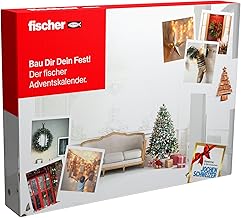 fischer Adventskalender 2025 – 24 praktische Befestigungslösungen für kreative Heimwerker, Bastler und DIY-Fans, Mix aus Dübeln, Schrauben, Bits, Bohrern und mehr, 145-teilig Test 2025