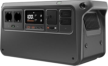 DJI Power 1000 V2 tragbare Powerstation, 1024 Wh LFP-Akku, kompakte Größe, 2600 W stabile Ausgangsleistung, in 37 Min. von 0% auf 80% geladen, Autoladung, Camping, Wohnmobile, Roadtrip, Off-Grid Test 2025