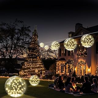 2Pcs Weihnachtsbeleuchtung außen，Weihnachtsdeko outdoor Solar Poolbeleuchtung Schwimmende Lampen, 37cm Ip68 Wasserdichtes Pool Licht 3000K Warmes Licht Kugel Solarlampe Deko für Pool, Garten