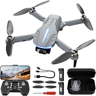 B16 GPS Drohne mit Kamera 4K für Erwachsene, Bürstenloser Motor, 5G FPV RC- Quadrocopter mit Auto Rückkehr & Auto Folgen, 50 min Flugzeit, C0 Faltbar Drohne für Anfänger, unter 249g