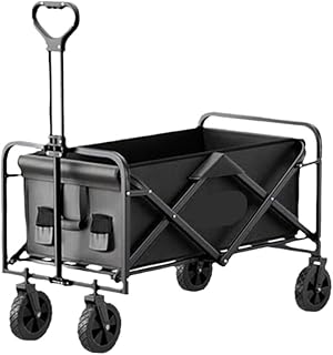 Faltbarer Campingsitz mit Schiebewagen – tragbare Outdoor-Campingausrüstung für Picknicks und Reiseausrüstung (schwarz) Test 2025