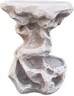 Blumentopfsockel Qutdoor Indoor New Chinese Imitate Rocks Base, Home Gardening Resinous Display Stand Test 2025