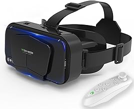VR Brille Handy Virtual Reality mit Fernbedienung, 3D VR-Brille Erleben Sie Spiele und 360 Grad Filme in weicher & komfortabler Glasses für Phone Android 5~7 inc Test 2025