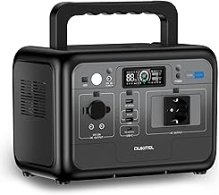 OUKITEL P800E Tragbare Powerstation 800W, Solargenerator Stromspeicher 512Wh LiFePO4 mit 1600W Spitze AC Ausgänge, PD100W Type-C, Schnellladung 0-100% in 1 Stunde, für Reise, Camping, Stromausfall