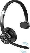 MONODEAL Bluetooth Headset mit Mikrofon, Wireless Kopfhörer mit Stummschalttaste, Geräuschunterdrückung für PC Büro Callcenter Zoom Test 2025