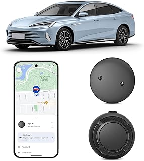GPS-Tracker für Fahrzeuge, Kompatibel mit Google Find Hub (nur Android), Magnet Case GPS Tracker fürs Auto, Globale Abdeckung Ortungsgerät Keine Monatliche Gebühr oder Abonnement Test 2025
