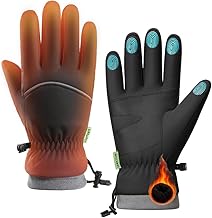 Handschuhe Winter Fahrradhandschuhe Herren Damen Thermo WinterHandschuhe Touchscreen Wasserdicht Winddicht rutschfest Sporthandschuhe für Radfahren, Laufen, Skifahren, Wandern