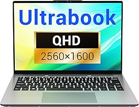 Laptop-Ultrabook, A-M-D Ryzen7 8745HS (bis zu 4,9 GHz, 8 Kerne), 14-Zoll-QHD-Notebook-Computer, Radeon 780M-Grafik, DDR5 5600 MHz, PCIe-SSD, Student/Home/Business/Gaming-Grau 【U4E】 Test 2025