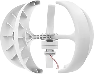Windkraftanlage, 600W Windturbine Haushalt Laterne Generator, Windgenerator 5 Blätter Kit mit Controller 12V/24V