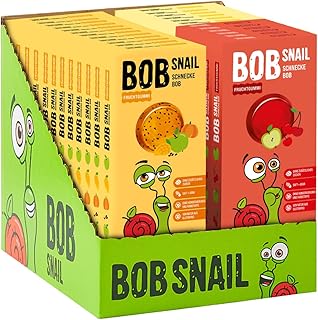 Bob Snail Set 25 - Fruchtgummies 12x27g Apfel-Mango-Kürbis-Chia & je 6x27g Apfel-Kirsche und Apfel-Birne-Zitrone