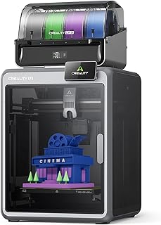 Creality K2 Combo 3D Drucker mit CFS, 600 mm/s Hochgeschwindigkeits-Mehrfarbendruck, Auto-Leveling, 300°C Direct Drive Extruder, Dual AI Kamera, 260x260x260mm Bauraum, Leiser Betrieb