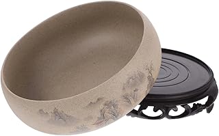 Gadpiparty Keramischer Hydroponik pflanztopf mit Standfuß Porenfrei für Wasserpflanzen Wie Lotus Narzissen Grünpflanzen Stilvoller Übertopf für Innenräume Pflegeleicht Dekorativ für Zuhause Test 2025