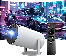 Beamer 4K 1080P Full HD Unterstützt Android 13, 2025 Upgraded Mini Beamer 5G WiFi 6 BT 5.3, Mini Projektor 4K Heimkino/Laptop/HDMI/USB/Auto Horizontal Trapezoid Correction