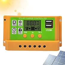 Solarmodul Laderegler,30A Intelligenter Regler Mit LCD Display,Doppel USB Solarpanel Batterie Intelligenter Regler 12V/24V - Für Mobiltelefone Tablets PC Batterien Wohnmobile Schutz Gegen Überladung E Test 2025